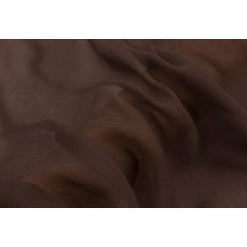 Howmay 100% pure silk fabric georgette 8m/m 138cm 54" coffee color 107# lightweight soft tulle for dress or scarf
