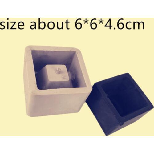 Square Silicone Pot Mold for Concrete Cement Ceramic Clay Gardening Flowerpot Home Desktop Landscape Succulent Plants Vase Mould