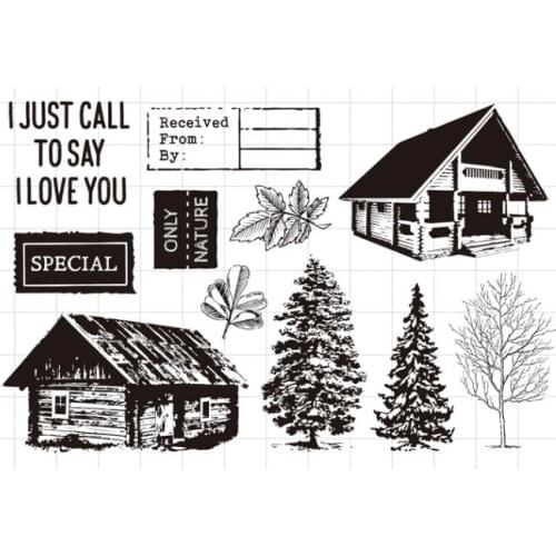 Little cabin Transparent Clear Silicone Stamp/Seal for DIY scrapbooking/photo album Decorative clear stamp A116