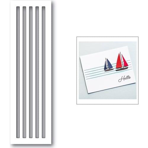 Craft Metal Rectangle Stripe Die Cuts Frame Dies New 2021 for DIY Paper Card Background Make Stencil Photo Album No Stamps