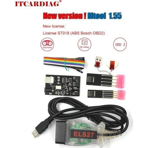 Mtool 1.55 Odo-meter Rollback Programmer Software Obd Correction Tool Device Mi-leage Adjustment Tool Can Change KM to Miles