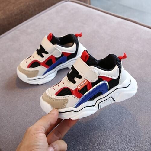 Spring and autumn childrens New ultra light sports shoes boys' Non Slip bottom casual shoes girls' breathable running XZ20010