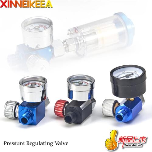 New Pressure Regulating Valve Pneumatic Spray Gun Pressure Regulating Valve Spraying Tools Accessories Pressure Gauge