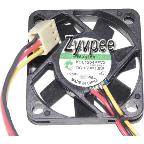 NEW Original Zyvpee® 40x40x10mm KDE1204PFVX 11.MS.AF.GN 4cm 12V 1.8W 3 Wires 3 Pins 4cm micro case fan