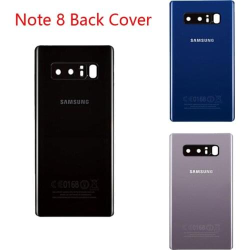 Original Battery Cover For Samsung Galaxy Note 8 Back Cover N950 SM-N950F Battery Cover Rear Door Housing with Camera Lens