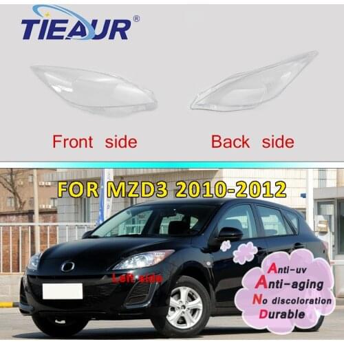 Car Front Headlight Transparent Glass Lens Cover for Mazda 3 2010 2011 2012 Auto Lampshade Replacement Masks