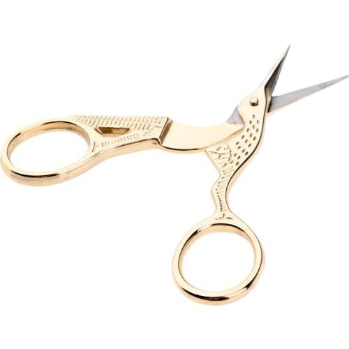 Perfeclan Retro Crane Scissors Vintage Antique Fine Embroidery Sew Scissors