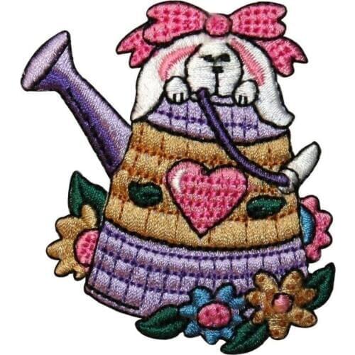 Custom Embroidered patches cartoon rabbit bunny Patch IRON ON EMBROIDERED PATCH Welcome to custom your own patch