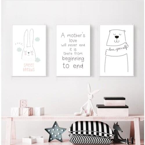 Modern Line of animals Print On Canvas No Frame Video Game Wall Pictures Print For Gamer Room Decoration Scandinavian Home Decor