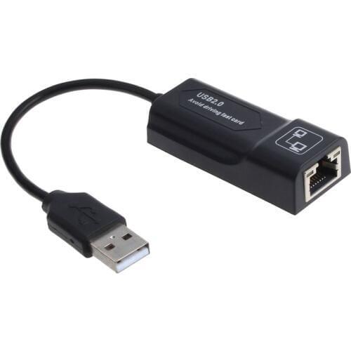 USB 2.0 10/100Mbps Ethernet RJ45 External Network Card LAN Adapter