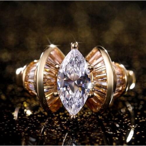 YOUHAOCC Unique Personality Style Zircon Ring European and American Ladies Fashion Ring Gothic Ring Jewelry Size: 6-10