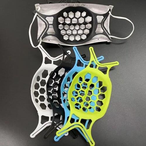 3d Mouth Mask Support Reusable Breathing Assist Help Mask Inner Cushion Bracket Ilicone Mask Holder Breathable Valve Reusable