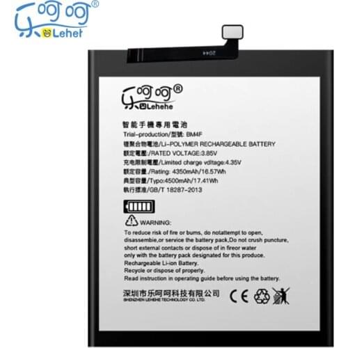 New Original LEHEHE BM4F Battery for Xiaomi CC9e CC9 4500mAh High Capacity Version Smartphone Replacement Bateria with Tool Gift