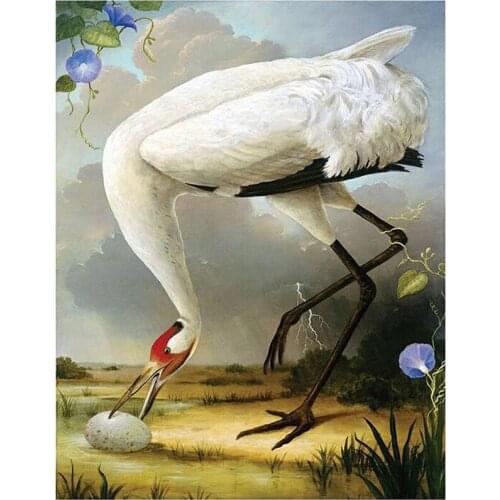 New Arrivals 5D DIY Full Round/Square Diamond Painting"White Crane"Cross Stitch 3D Embroidery Rhinestone Mosaic Home Decor Y1654