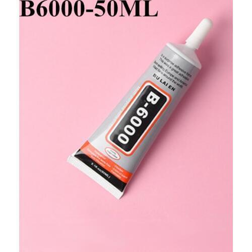 B6000 50ml Super Liquid Glue Multipurpose Adhesive DIY Jewelry Rhinestone Craft Toy Repair Phone Screen Glass Glue Nail Gel Tool