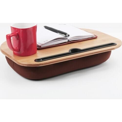 Hot Sale Multifunction Laptop Table Computer Bamboo Wooden Pillow Knee Desk Portable Outdoor Office Home Headrest Nap Pillow