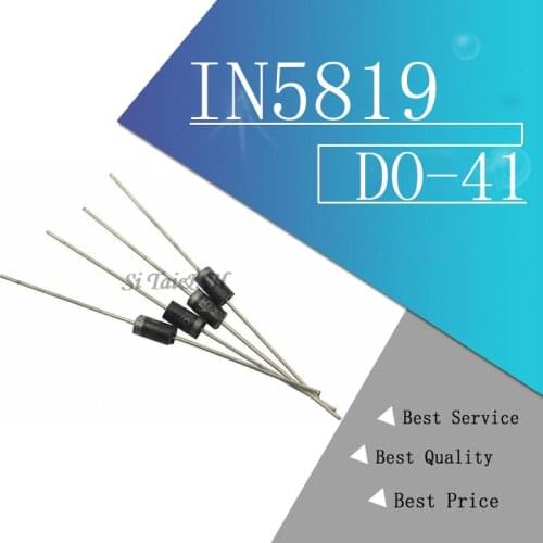 100PCS IN5819 DO-41 1A 40V SCHOTTKY DIODE 1N5819 New original