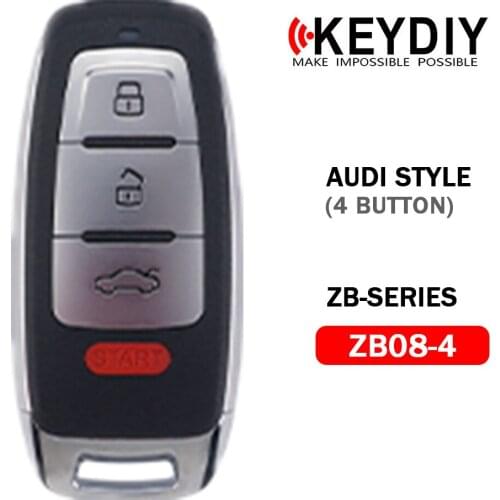 KEYDIY Multi-functional ZB Series KD Smart Car Keys ZB08-3 ZB08-4 for Audi Style KD-X2 Key Programmer