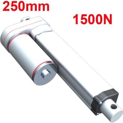 250mm Stroke 1500N Electric Linear Actuator DC 12 Volt 24 Volt Linear Actuator