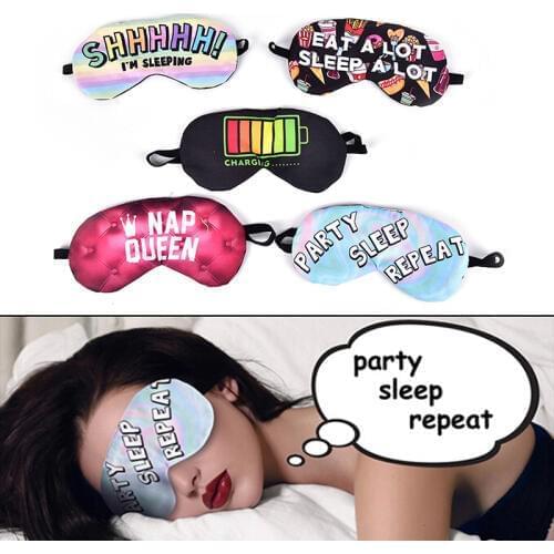1pcs Lovely Printing Nap Eye Care Shade Blindfold Sleep Mask Eyes Cover Sleeping Cartoon Plush 3D Sleeping Eye Mask