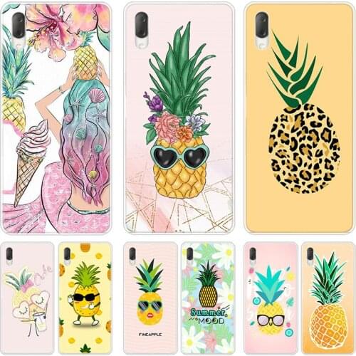 Cartoon cute pineapple Case For Sony Xperia L1 L2 L3 X XA XA1 XA2 Ultra E5 XZ XZ1 XZ2 Compact XZ3 M4 Aqua Z3 Z5 Premium