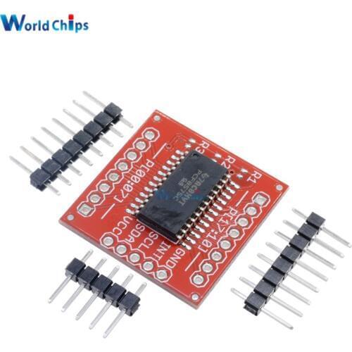1Set PCF8575 PCF8575C IIC I2C I/O Extension Shield Module With Pins 16-bit 400kHZ SMBus I/O Ports For Arduino