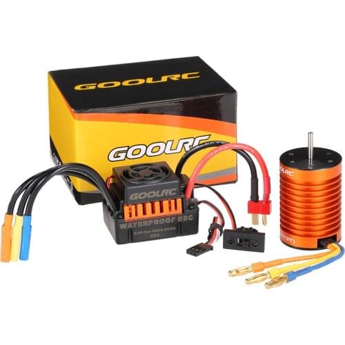 GoolRC Motor 3650 3660 F540 3500KV 3100KV 3300KV 3800KV 3900KV 4300KV 4370KV Brushless Motor 45A 60A ESC for RC Car 1:10 Parts