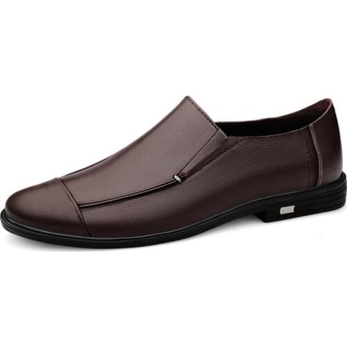 Luxury Brand Shoes Men Men Dressing Shoes Moccasins Men Loafers High Quality Leather Flats Driving Shoes Big Size Formal Shoes