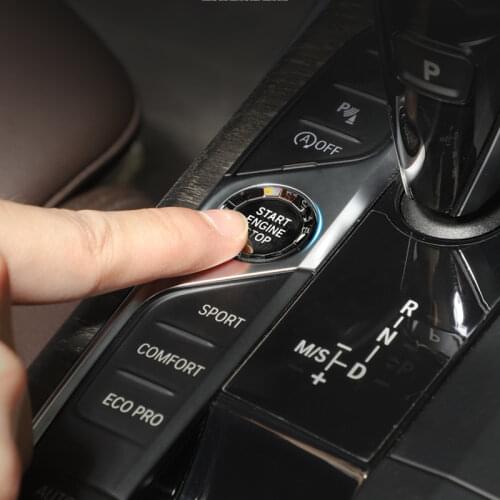New 3 Series Car Start Stop Engine Switch For BMW G20 G28 2018-2020 Car Engine One-Button Start Button Cover Trim Crystal Style