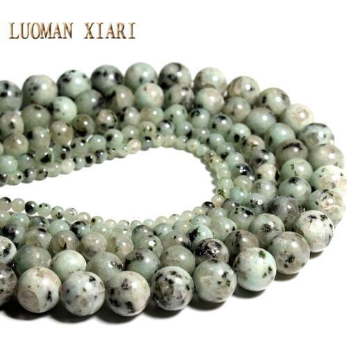 Wholesale AAA+ Granite Tienshan Blue natural Stone Beads For Jewelry Making DIY Crystal Bracelet 4/ 6/8/10 /12 mm Strand 15.5