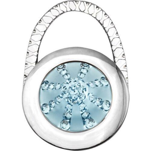 25PCS / LOT Portable Round Metal Folding bag holder Purse Metal Hook Hanger Holder Fashion Table Hook Alloy Purse Handbag Bag