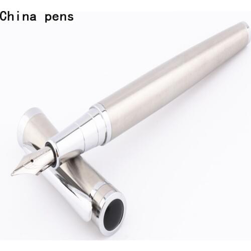 Baoer 3035 Stainless steel Business office medium Nib Fountain Pen New