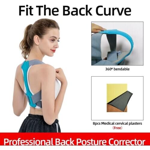 Adjustable Clavicle Posture Corset Belt Back Waist Spine Support Belt Shoulder Lumbar Back Posture Corrector Women or Men S-XL