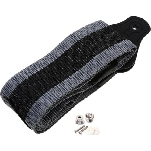 Acoustic Electric Guitar Strap with 3 Plectrums Holder & 2pcs Metal Strap Lock Button