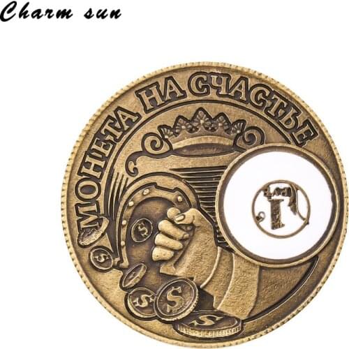 Christmas Souvenir creative COINS gift Keepsake. Printing flowers charm coin album "Fortunately"Lucky horseshoe attract money