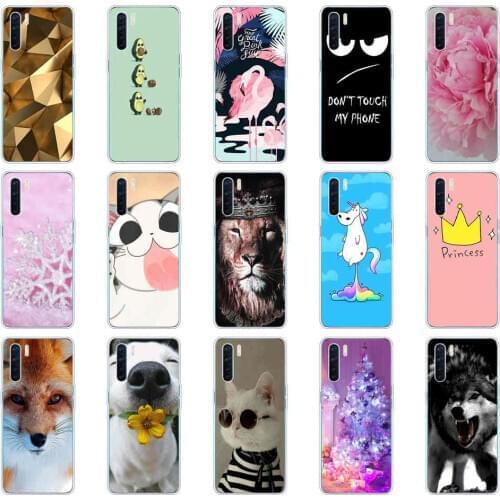 For OPPO A91 Case Silicone Soft Back Cover Case For OPPO A91 Case TPU Flowers Phone Case For OPPO A 91 2020 Coque Funda