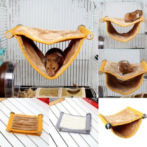 USA Deluxe Soft Washable Hamster Bird Pet Basket and Bed Cushion Fleece Lining