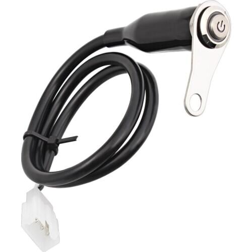 Motorcycle ON OFF LED Switch Hand Control Warning Flasher Signal DC 12V Waterproof Button For Harley BMW Yamaha Universal