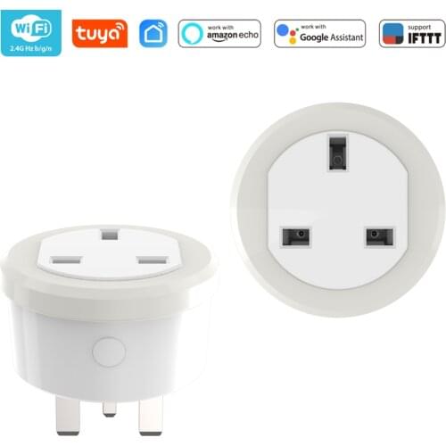 UK Smart Plug IFTTT Remote Control WiFi Switch Mini Socket Outlet with Timing Function Support Amazon Alexa Google Home