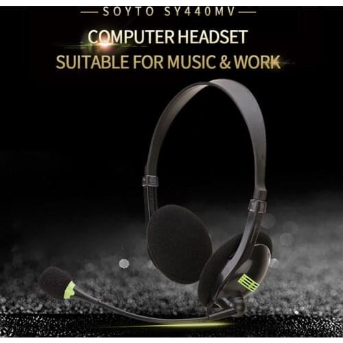 Universal Gaming Stereo Headphones with Microphone Wired Office Headset Earphone for PC Computer Skype MSN PS4 Play Station 4