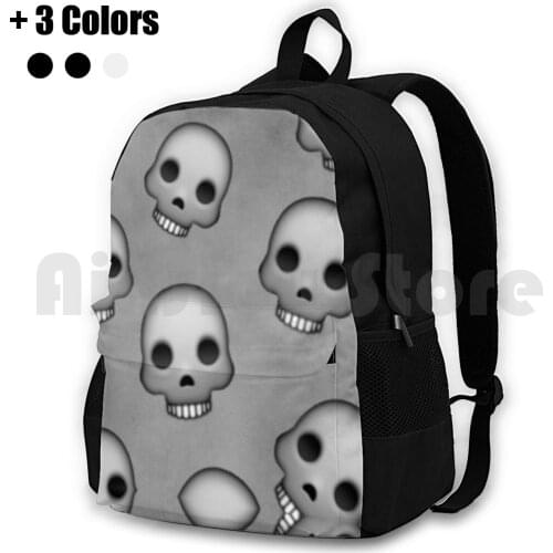 Skull Pattern Outdoor Hiking Backpack Riding Climbing Sports Bag Skull Goth Case Funny Design Skull Cool Awesome Grunge Dark