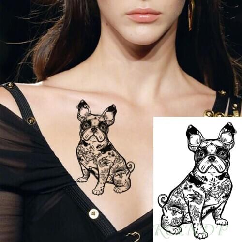Waterproof Temporary Tattoo Sticker bulldog bird sword arrow diamond flower tatto flash tatoo fake tattoos for men women kid
