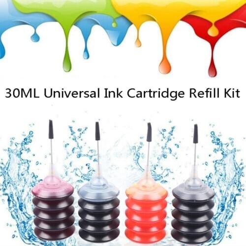 1Pc 30ML Universal Ink Cartridge Refill Kit Refill Ink Cartridge Printer Refill