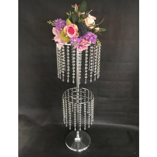 Wedding crystal centerpieces acrylic flower stand wedding decoration anniversary ceremony party supplies 10pcs/lot