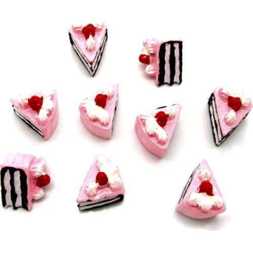 20Pcs Resin Cakes Decoration Crafts Flatback Cabochon Scrapbooking Fit Phone Embellishments Beads Diy Accessories