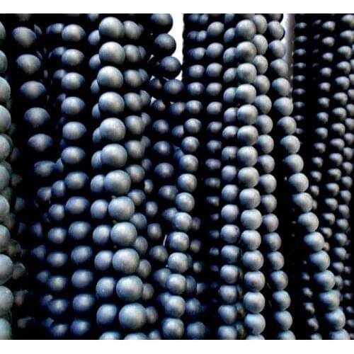 4mm/6mm/8mm/10mm/12mm round black Dull Polish Matte Onyx Stone beads for jewelry making