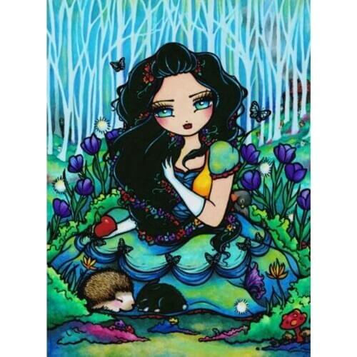 5D DIY Diamond Painting Elf Flower Fairy Butterfly Diamond Mosaic Cross stitch Square round drill Rhinestone Home Decor Picture