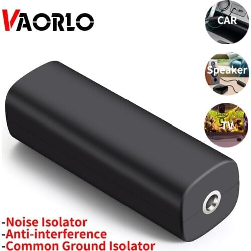 VAORLO 3.5MM AUX Audio Ground Loop Noise Isolator Anti-interference Safe Accessories Clear Sound Stereo System Adapter Car TV PC