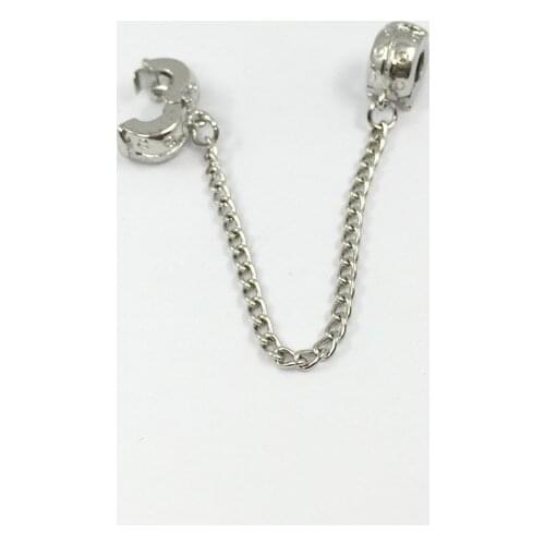 Beatles Safety Chain Beads Clips Locks Stoppes Bead Fit Charms Bracelets & Bangles