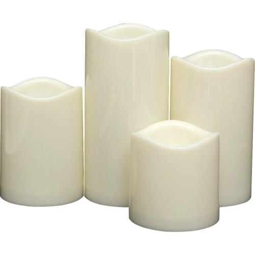 Cylindrical Flameless Battery Operated LED Candles Tealight Night Lights Lamp for Wedding Birthday Party Christmas Home Decor